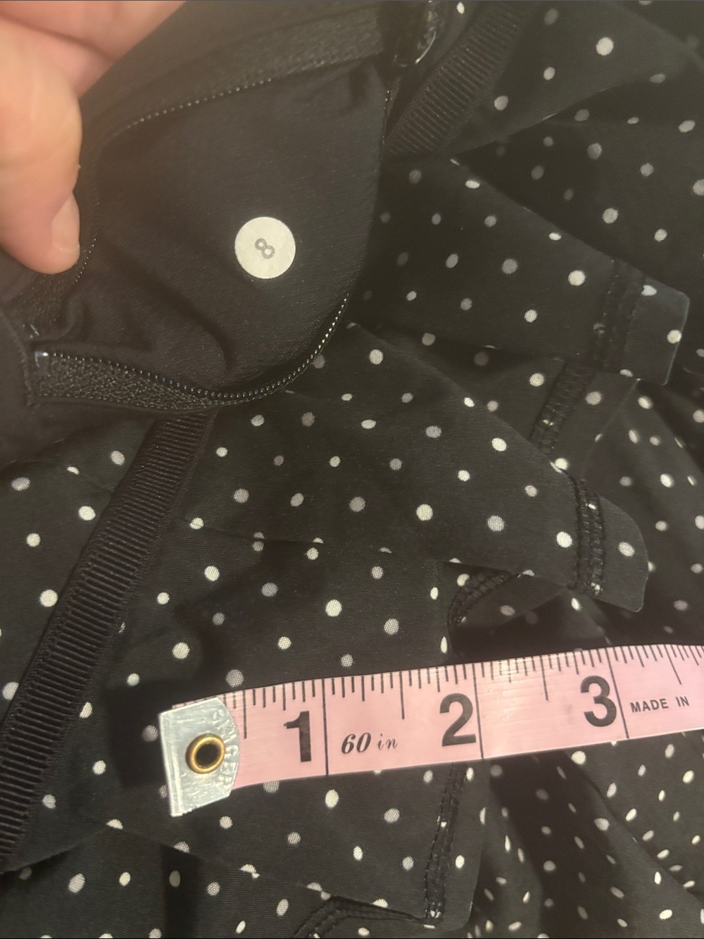 Vintage Lululemon 8 TALL Pace Setter Chevron Dot skirt skort y2k athleisure - Picture 4 of 11